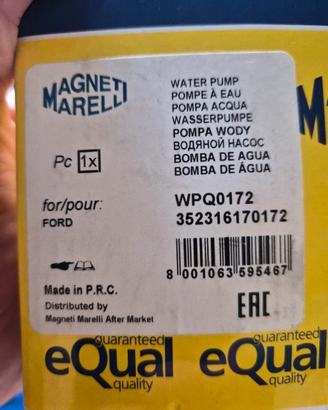 Pompa acqua  WPQ0172 FORD e altri