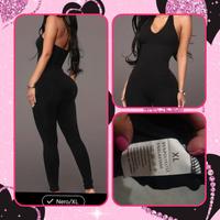 tuta nera pantaloni tg.xl