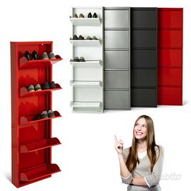 Scarpiera Slim Salvaspazio 5 Ante a Ribalta