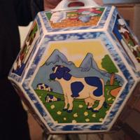 piatto mucca tridimensionale