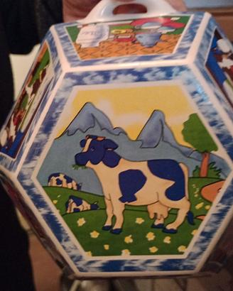 piatto mucca tridimensionale