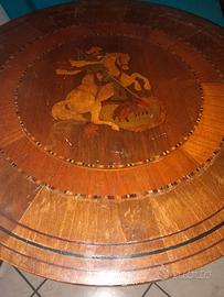 Tavolino mosaico legno