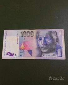 Rara banconota 1000 korun Slovakia