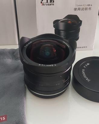 Fisheye 7artisans 7,5mm  f.2.8