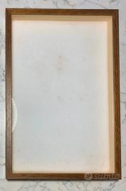 Bacheca in legno con vetro