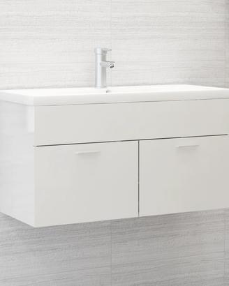 Mobile Lavabo Bianco Lucido 90x38,5x46