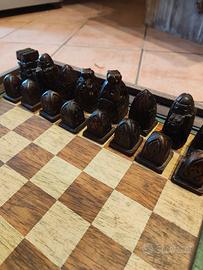 scacchiera in legno artigianale