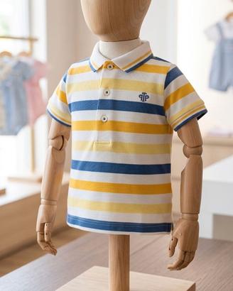 Polo multicolor a righe Tutto Piccolo (9 mesi)