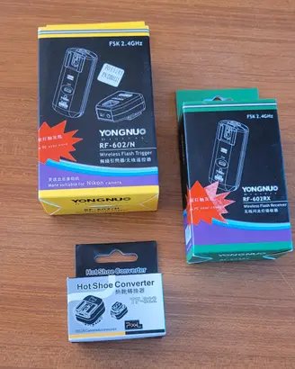 Trigger flash wireless Yongnuo RF-602 Nikon + extr