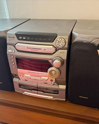 Panasonic SC-AK47 stereo 5 CD + casse + telecomand