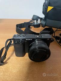 Mirrorless sony alpha 6000 + borsa