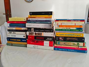 Lotto di 37 libri di narrativa di vario genere
