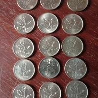 15 monete da 20 Lire , ( ramo di quercia)
