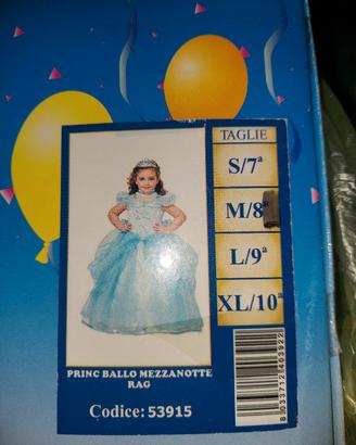 vestito carnevale principessa mezzanotte