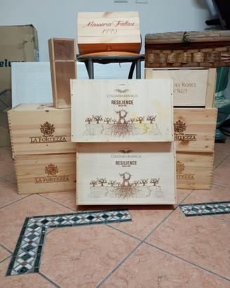 Cassette in legno per vino
