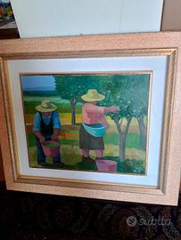 Dipinto olio su tela P. Canetti 