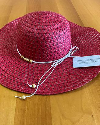 Baldinini Cappello Donna a Tesa Larga Rosso Design