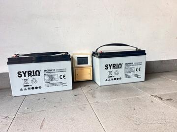 2 BATTERIE SYRIO AGM 100Ah/cd - come nuove