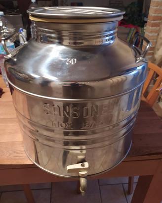 Fusto Sansone 30 litri inox