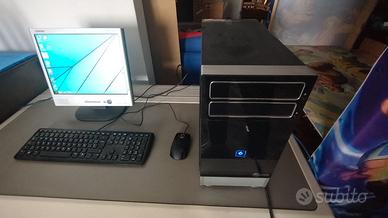 PC desktop+video+mouse e tastiera