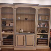 Libreria tre moduli in puro legno