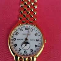 Bulova vintage donna quarzo con datario e lunario