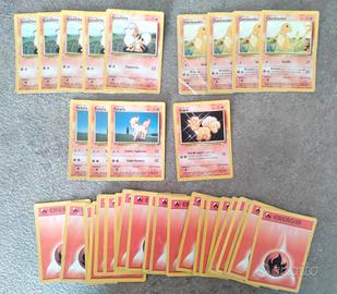 Carte Pokemon set base comuni (fuoco)