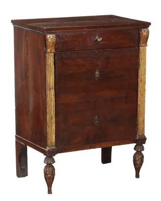 Comodino Impero in Noce - Primo quarto XIX Secolo