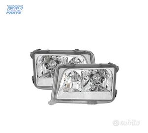 FARI MERCEDES CLASSE E W124 85-95 FONDO CROMATO