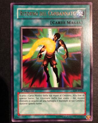 Yugioh ritorno del condannato ldi i021 rara 1ª