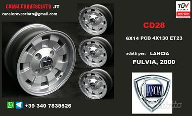 Cromodora cd28 6x14 et23 lancia fulvia hf silver