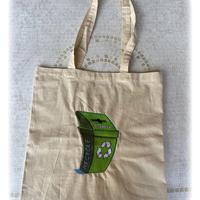 Borsa Shopper ricamata a macchina