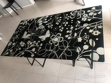 Tavolo scrivania in vetro Ikea