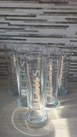Set 6 bicchieri Beck’s da 0,4 L 🍺