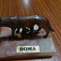 Lupa Capitolina Vintage su Base in Marmo - Souveni