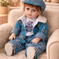 Bambola in ceramica 45 cm vestiti originali 