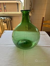 Vaso vetro trasparente / verde