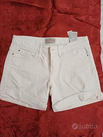 pantaloncino jeans bianco 