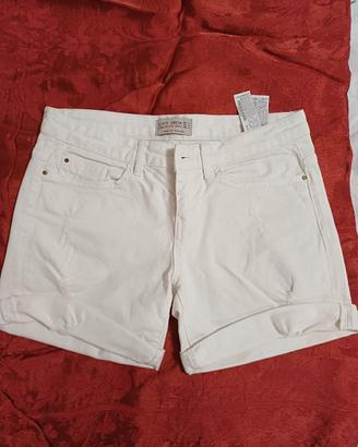 pantaloncino jeans bianco 