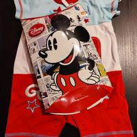 Tutina maniche corte (9-12 mesi) Disney mai usata