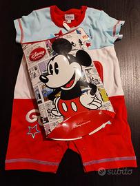 Tutina maniche corte (9-12 mesi) Disney mai usata