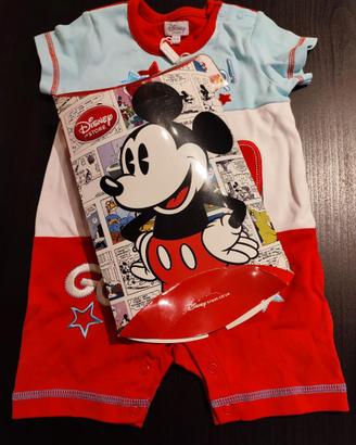 Tutina maniche corte (9-12 mesi) Disney mai usata