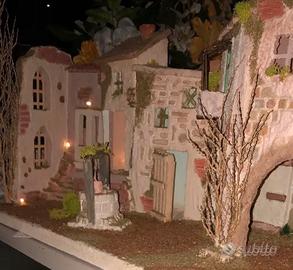 Presepe artigianale 65x35x25