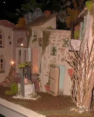 Presepe artigianale 65x35x25
