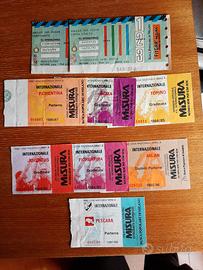 Biglietti stadio Inter anni 80 e 90