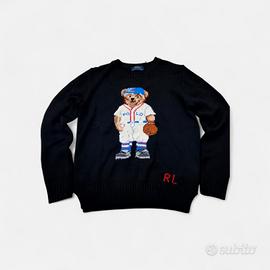 maglione  polo Ralph Lauren "polo bear"nero nuovo