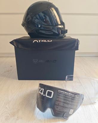 Casco Moto Ruroc Atlas 4.0 Nero Lucido + 3 Visiere