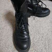 anfibi in vera pelle 