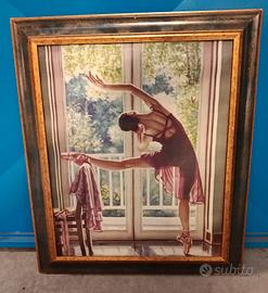 quadro ballerina olio su tela