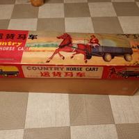 Country horse cart me 641 china tin toys 60's